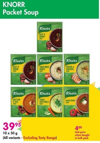 Makro KNORR Packet Soup offer