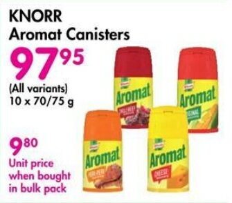 Makro KNORR Aromat Canisters offer