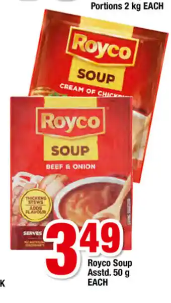 OK Foods Royco Soup Asstd 50g each offer