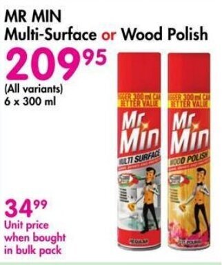 Makro MR MIN Multi-Surface or Wood Polish offer