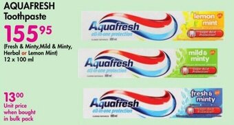 AQUAFRESH Toothpaste