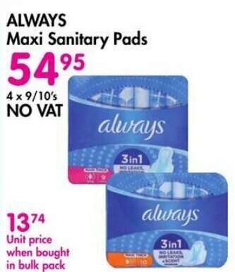 ALWAYS Maxi Sanitary Pads