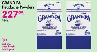 Makro GRAND-PA Headache Powders offer