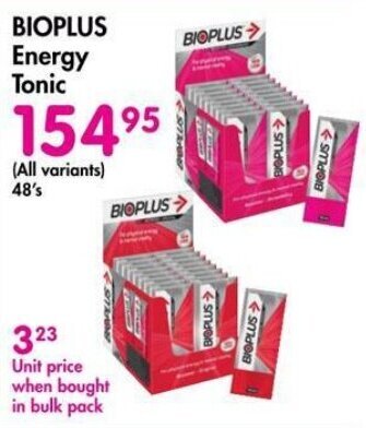 Makro BIOPLUS Energy Tonic offer