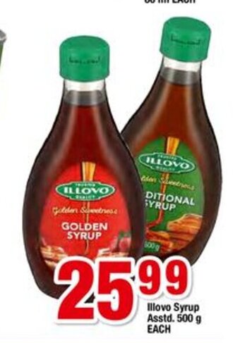 OK Foods Illovo Syrup Asstd 500g each offer