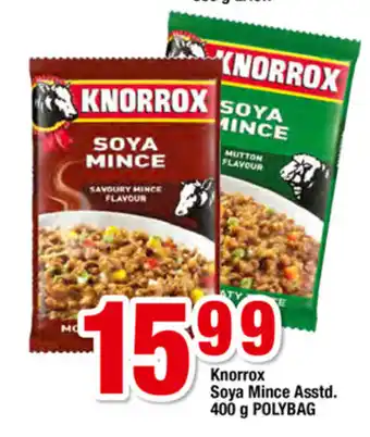 OK Foods Knorrox Soya Mince Asstd 400g Polybag offer