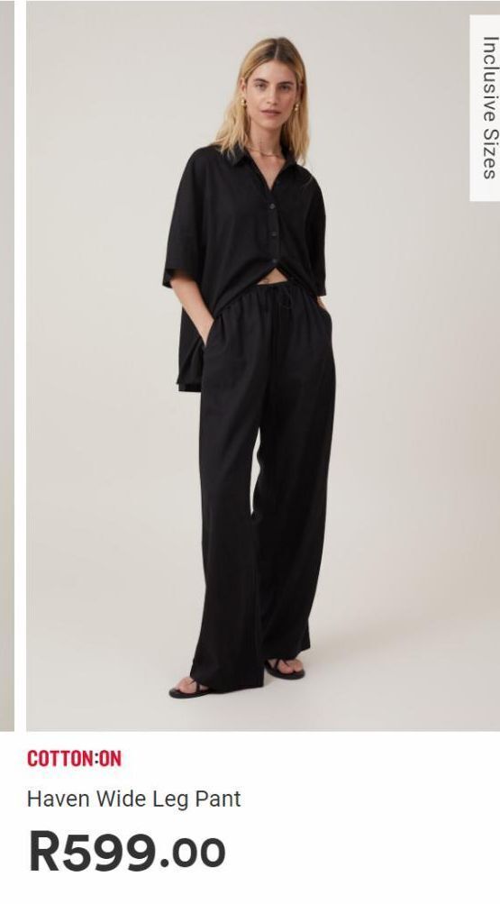 Haven wide leg pant offer at Cotton On