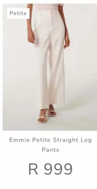 Emmie petite straight leg pants