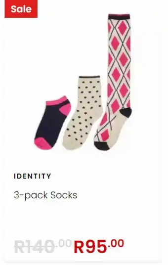 3- pack socks