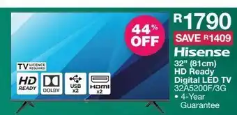 House & Home Smart tv hisense 32'' offer