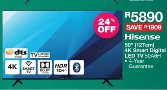 House & Home Smart tv hisense 50'' offer