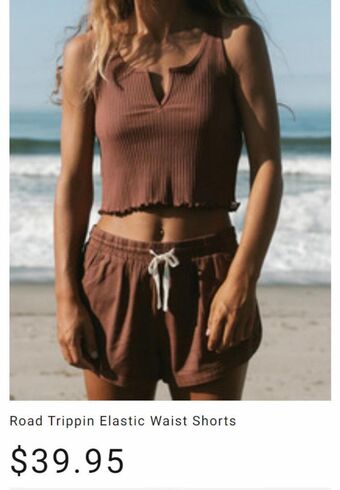 Billabong Road trippin elastic waist shorts offer