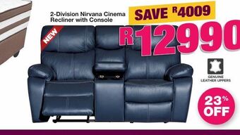 Recliner with console
