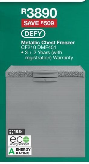 House & Home Freezer defy offer