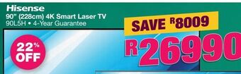 House & Home Smart tv hisense 90'' offer