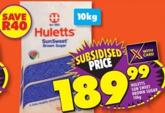 Shoprite HULETTS SUN SWEET BROWN SUGAR 10kg offer