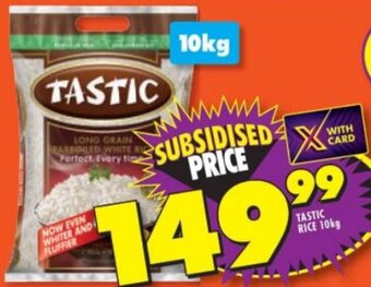 Shoprite TASTIC RICE 10kg offer