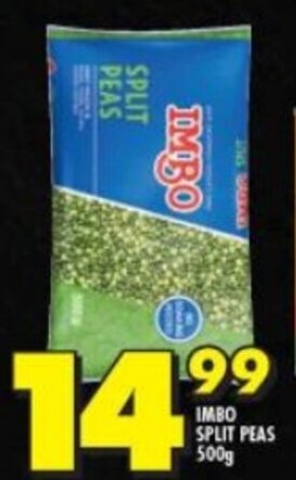 IMBO SPLIT PEAS 500g