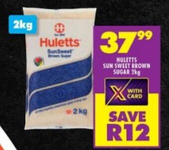 Shoprite HULETTS SUN SWEET BROWN SUGAR 2kg offer