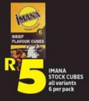 Shoprite IMANA STOCK CUBES all variants 6 per pack offer