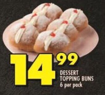 Shoprite DESSERT TOPPING BUNS 6 per pack offer