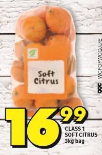 Shoprite CLASS 1 SOFT CITRUS 3kg bag offer