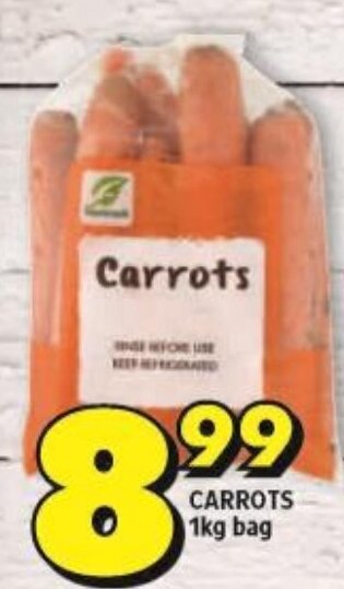 Shoprite CARROTS 1kg bag offer