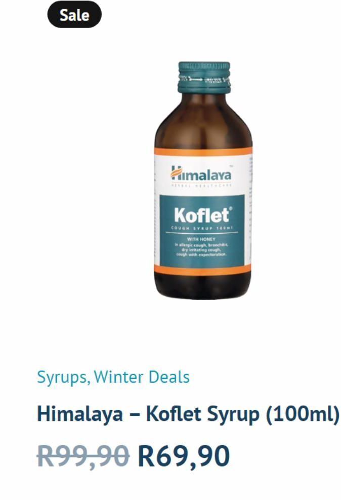 Himalaya koflet syrup offer at Sparkport