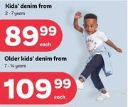 PEP Kids denim 2-7 years-each offer