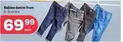 Babies denim 0-24 months-each