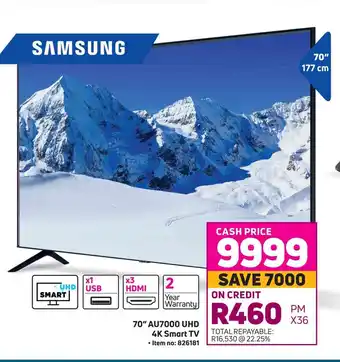 Game 70" AU7000 UHD 4K Smart TV offer