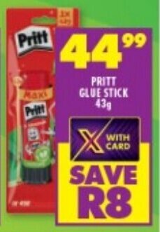 Shoprite PRITT GLUE STICK 43g offer