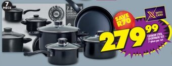Shoprite CARBON STEEL COOKWARE SET 7-piece per set offer