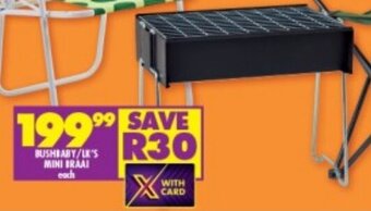 Shoprite Bushbaby/LK's Mini Braai each offer