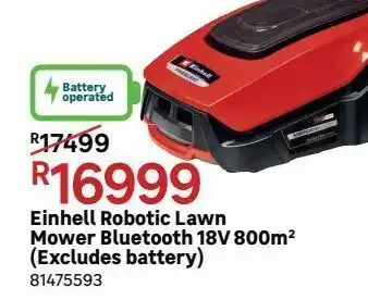 Leroy Merlin Robotic lawn mower 800 bluetooth 18v offer