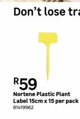 Leroy Merlin Nortene plastic plant label offer