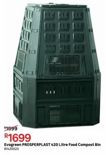 Leroy Merlin Evogreen prosperplast 420 litre food compost bin offer