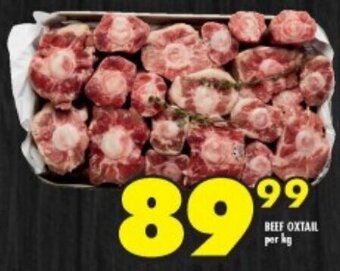Shoprite BEEF OXTAIL per kg offer