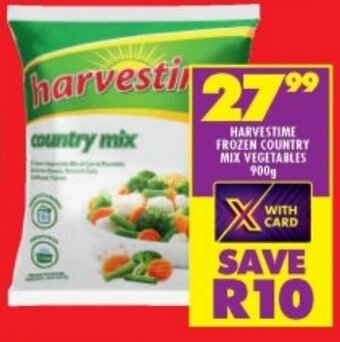 Shoprite HARVESTIME FROZEN COUNTRY MIX VEGETABLES 900g offer