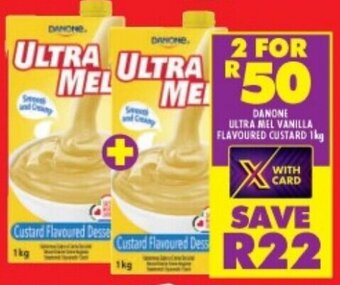 Shoprite DANONE ULTRA MEL VANILLA FLAVOURED CUSTARD 1kg offer