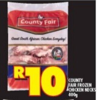 Shoprite COUNTY FAIR FROZEN CHICKEN NECKS 400g offer