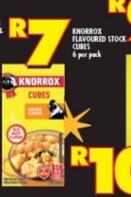 Shoprite KNORROX FLAVOURED STOCK CUBES 6 per pack offer