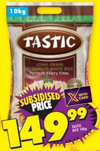 Shoprite TASTIC RICE 10kg offer