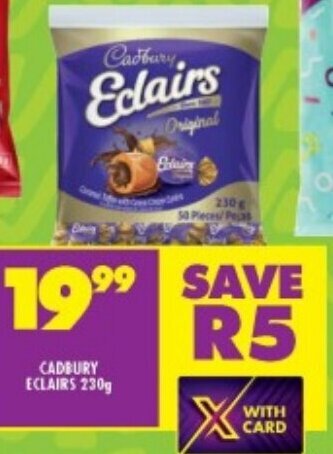 Shoprite CADBURY ECLAIRS 230g offer