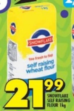 Shoprite SNOWFLAKE SELF RAISING FLOUR 1kg offer