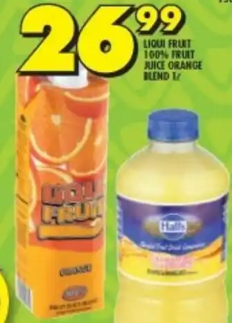 Shoprite LIQUI FRUIT 100% FRUIT JUICE ORANGE BLEND 1L offer