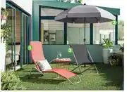 Fiesta Steel 2 Position Textylene Taupe Sunlounger