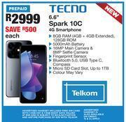 OK Furniture Tecno 6.6 spark 10c 4g smartphone-each offer