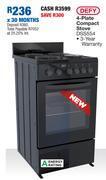 OK Furniture Defy 4 plate compact stove dss554 offer