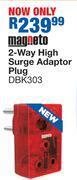Magneto 2 way high surge adaptor plug dbk303